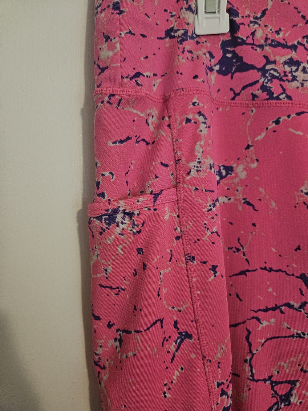 POP Fit Pink Marble High-Rise Leggings - Picture 3 of 4